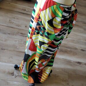 NWT Vintage 90's Gottex Maxi Sarong Style Cover Up